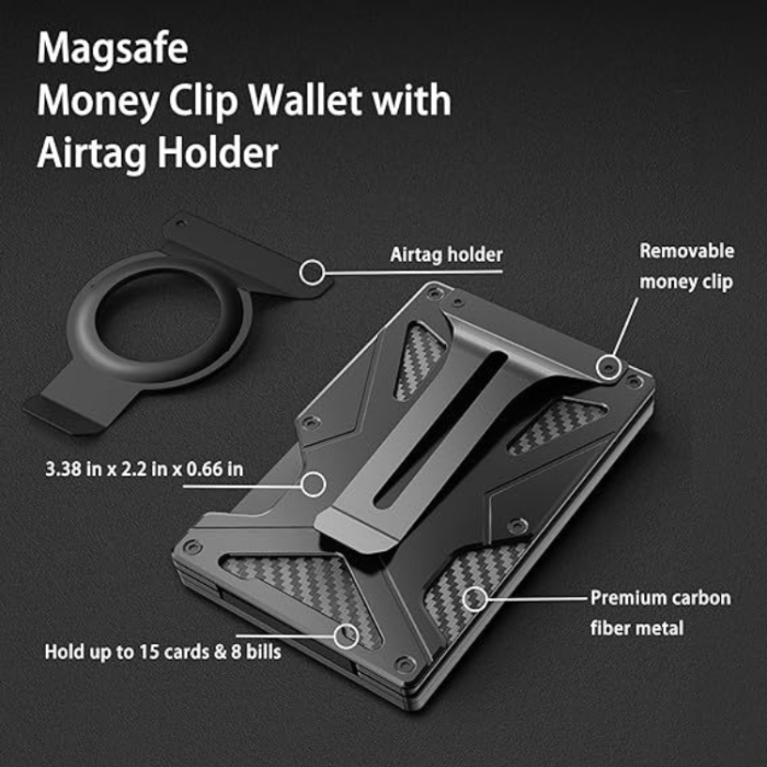 A-One Brand - Magsafe Korthållare med AirTag & RFID