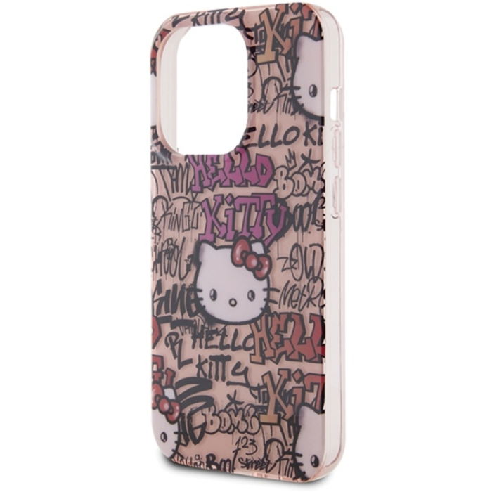 Hello Kitty - Hello Kitty iPhone 13 Pro Max Mobilskal Tags Graffiti - Rosa