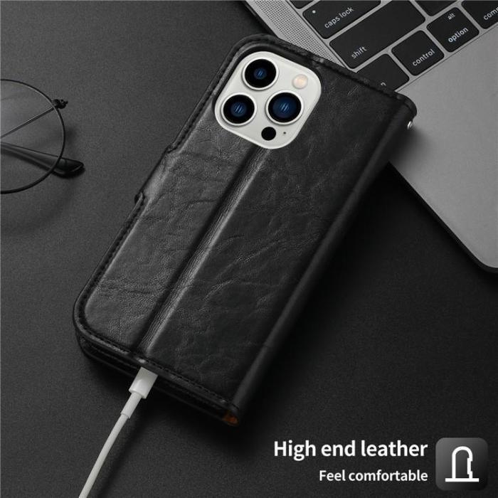 OEM - iPhone 15 Pro Plånboksfodral 2-in-1 Detachable - Röd
