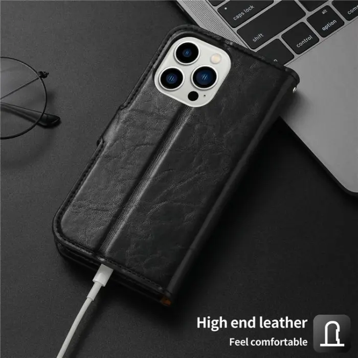 OEM - iPhone 15 Pro Plånboksfodral 2-in-1 Detachable - Röd
