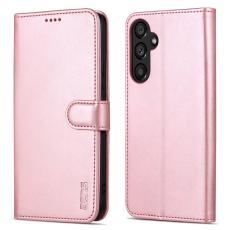 AZNS - AZNS Samsung Galaxy A34 5G Pl&aring;nboksfodral Konstl&auml;der - Ros&eacute;guld