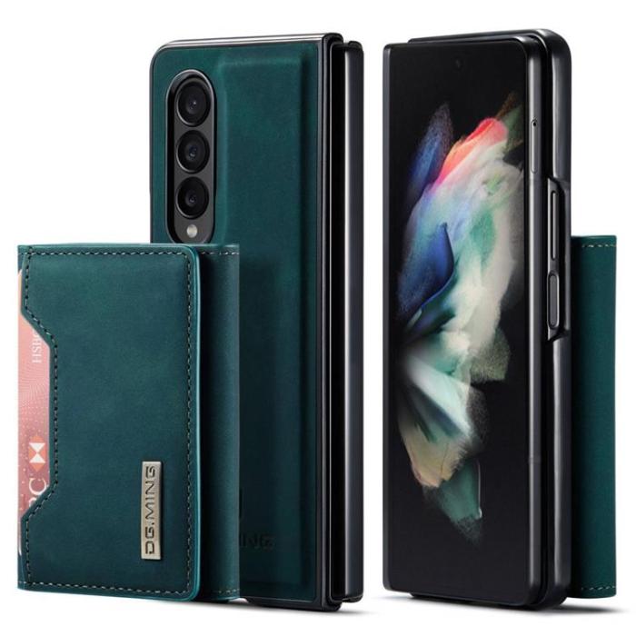 DG.MING - DG.MING Galaxy Z Fold 3 Plånboksfodral M2 Magnetic Kickstand - Grön