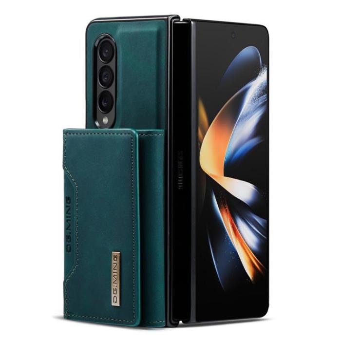 DG.MING - DG.MING Galaxy Z Fold 3 Plånboksfodral M2 Magnetic Kickstand - Grön