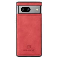 DG.MING - DG.MING Mobilskal till Google Pixel 8a Hybrid PU L&auml;der+PC+TPU R&ouml;d