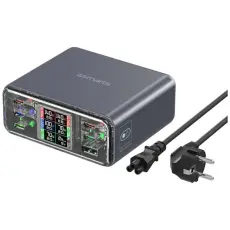 4smarts - 4smarts Laddningsstation 360W 5xUSB-C 1xUSB-A Lucid GaN DIY - Gr&aring;