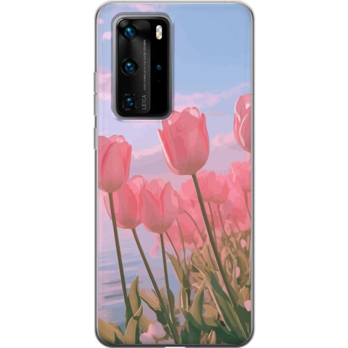 iSecrets - Mobilskal till Huawei P40 Pro med Rosa Tulpaner