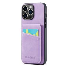 FIERRE SHANN - FIERRE SHANN iPhone 14 Pro Max Fodral Kickstand KonstL&auml;der - Lila