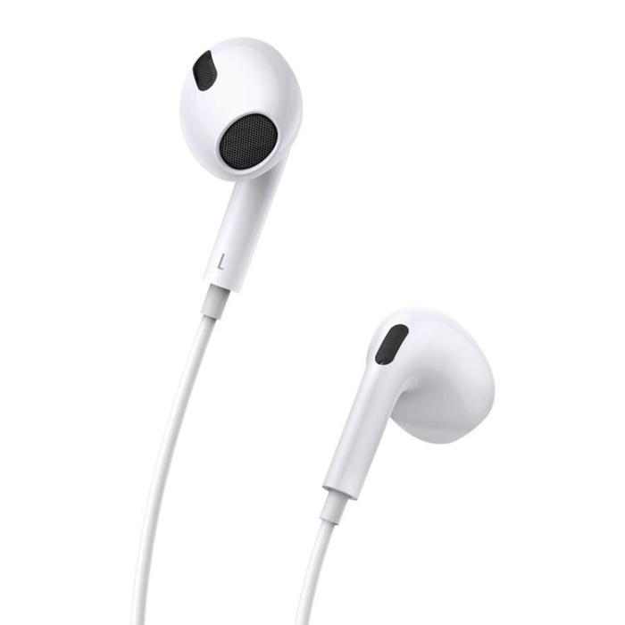 BASEUS - Baseus Encok H17 Hörlurar 3.5mm Minijack Trådbundet - Vit