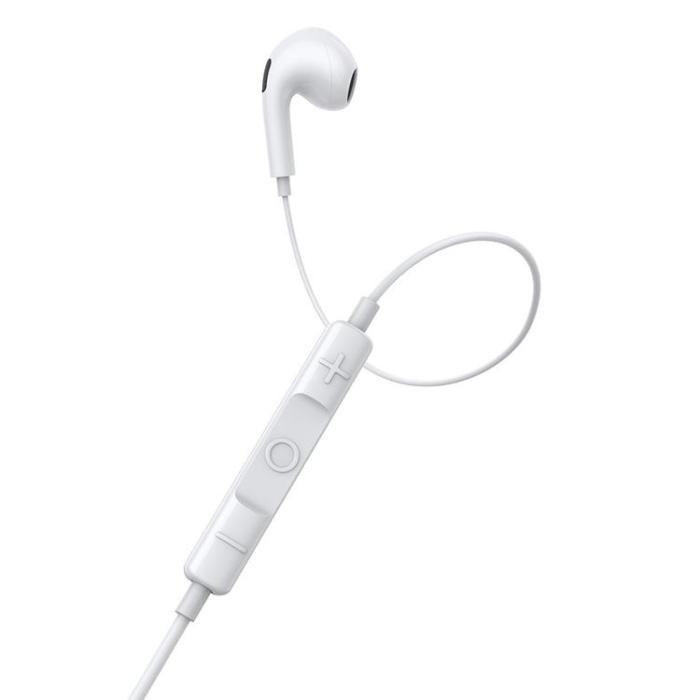BASEUS - Baseus Encok H17 Hörlurar 3.5mm Minijack Trådbundet - Vit