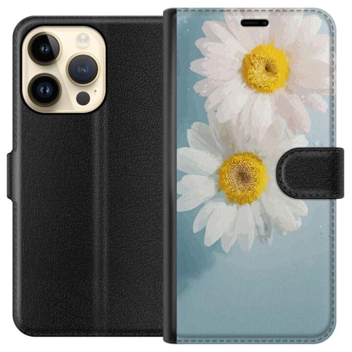 iSecrets - Plånboksfodral till Apple iPhone 15 Pro med Sommarblommor