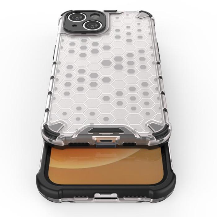 OEM - iPhone 14 Plus Skal Honeycomb Armored Hybrid - Blå
