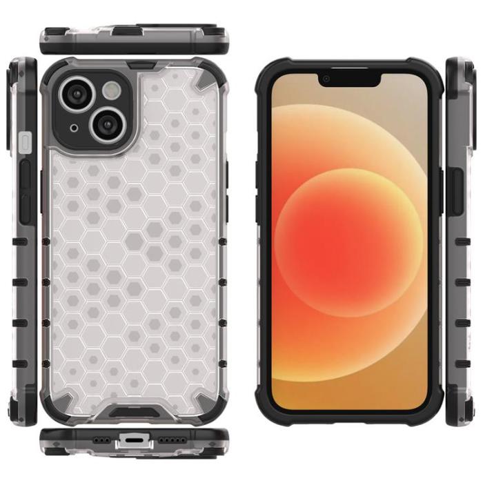 OEM - iPhone 14 Plus Skal Honeycomb Armored Hybrid - Blå