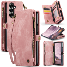 Caseme - CASEME Galaxy Z Fold 7 Plånboksfodral Med Rem - Rosa