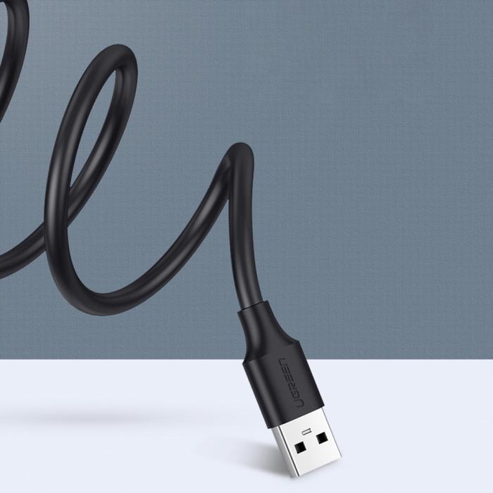 Ugreen - Ugreen Förlängning USB 2.0 Adapter Kabel 0.5m - Svart