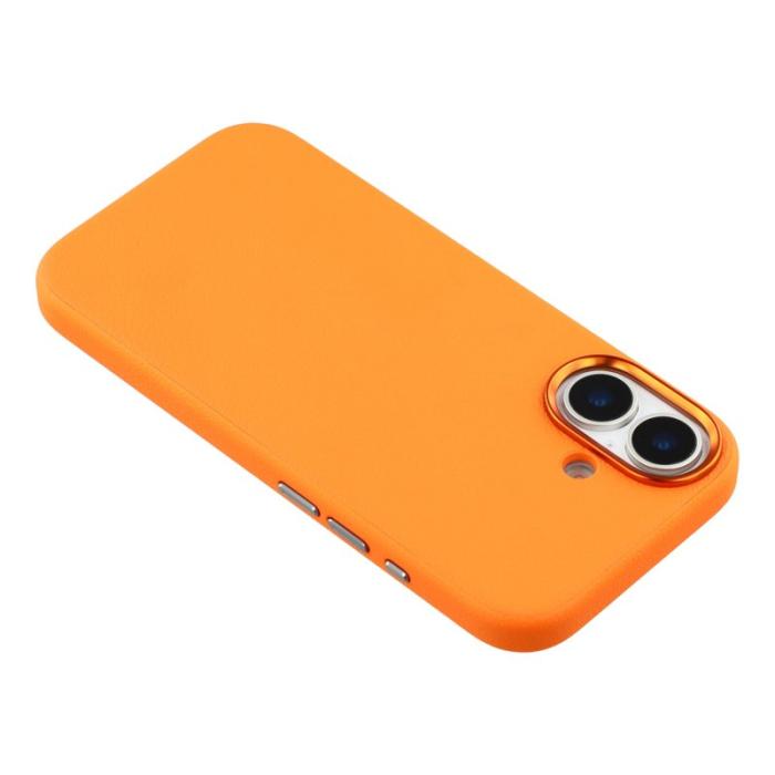 X-Level - X-LEVEL Mobilskal till iPhone 17 MagSafe PU Läder Hård PC - Orange