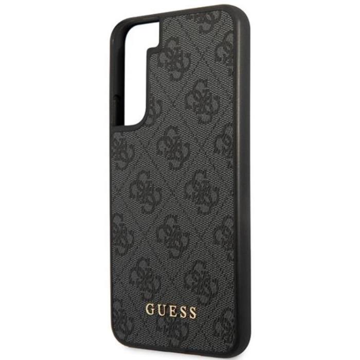Guess - Guess Galaxy S24 Plus Mobilskal Metall Guld Logo - Svart