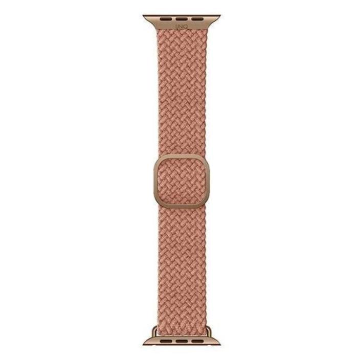 UNIQ - UNIQ Apple Watch 2/3/4/5/6/7/SE (42/44/45mm) Armband Braided - Rosa