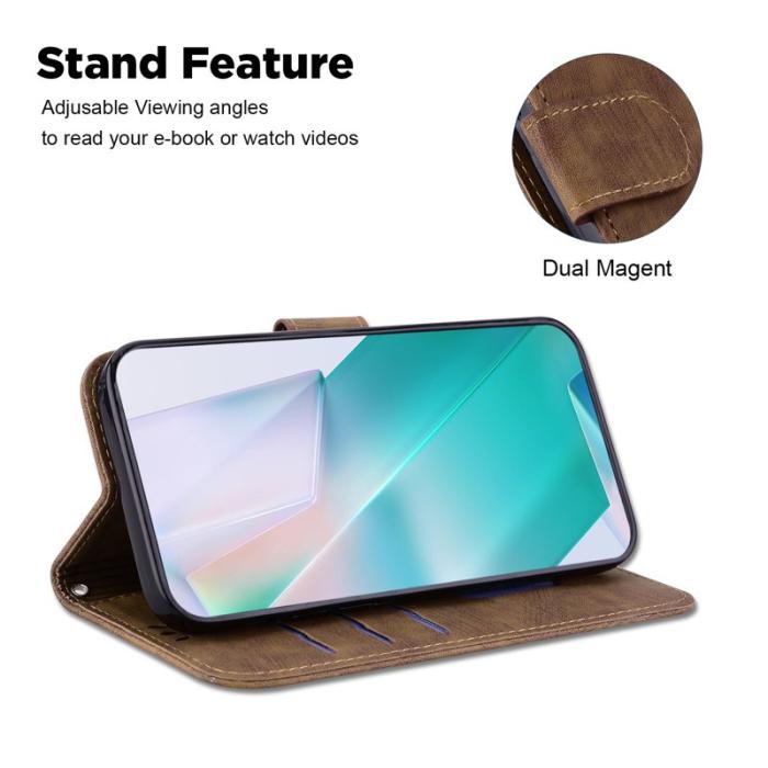 OEM - Samsung Galaxy S26 / S26 Pro Fodral Äkta Läder Stötskydd - Brun