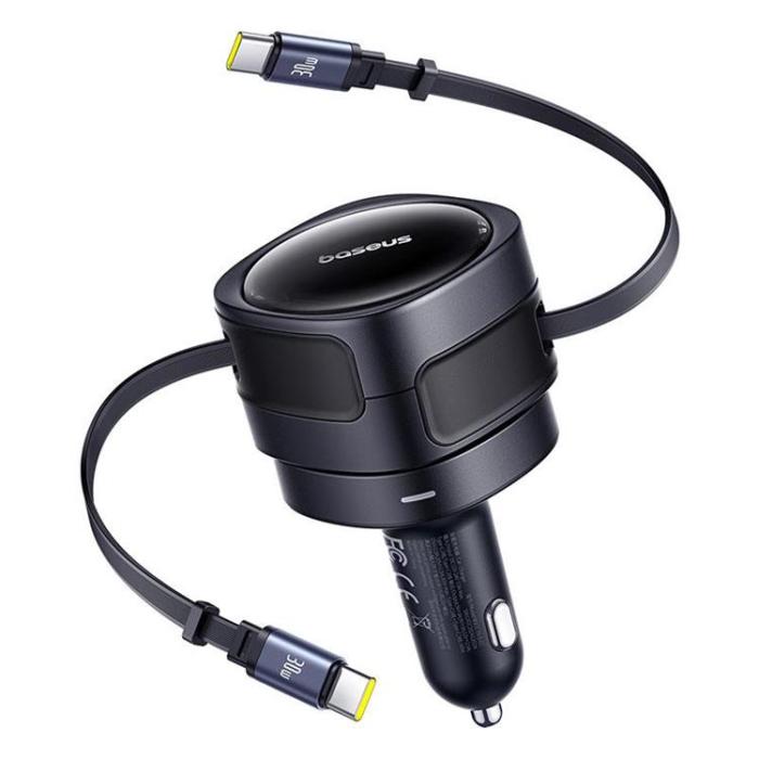 BASEUS - Baseus PD Billaddare 60W 2x USB-C - Svart