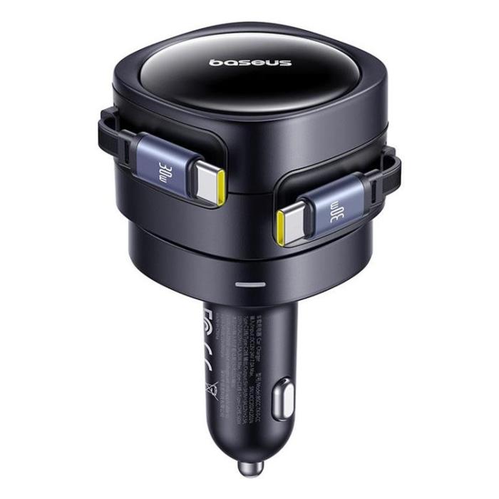 BASEUS - Baseus PD Billaddare 60W 2x USB-C - Svart