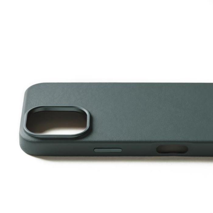 Mujjo - Mujjo iPhone 16 Pro Mobilskal MagSafe Läder - Livid Grön