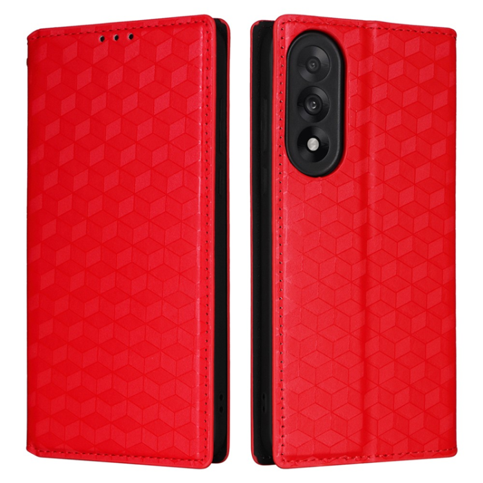 A-One Brand - OnePlus Nord 5 Plånboksfodral Rhombus Imprint - Röd