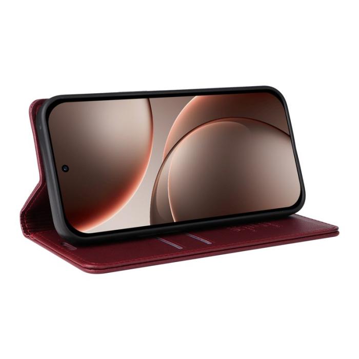 YIKATU - YIKATU Oppo Find X9 Pro 5G Fodral PU Läder - Vinröd