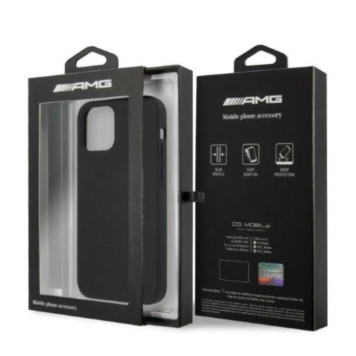 Mercedes - AMG iPhone 12 Pro Max Mobilskal Silicone Big Logo - Svart