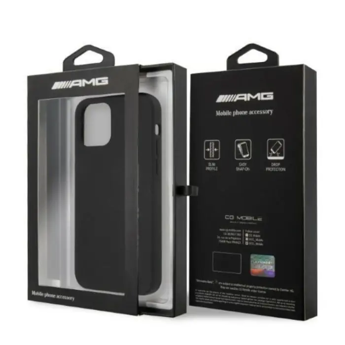 Mercedes - AMG iPhone 12 Pro Max Mobilskal Silicone Big Logo - Svart
