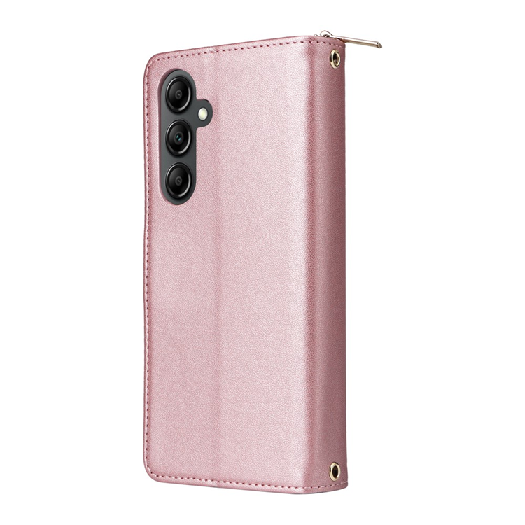 Galaxy A17 / A26 Konstläder Plånboksfodral Med Handledsrem - Roséguld | 2353 | AlltMobil
