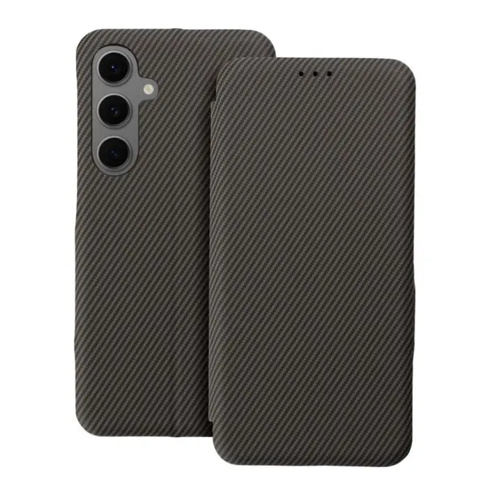 OEM - Galaxy S25 Ultra Plånboksfodral Folio Side Magnet - Brun