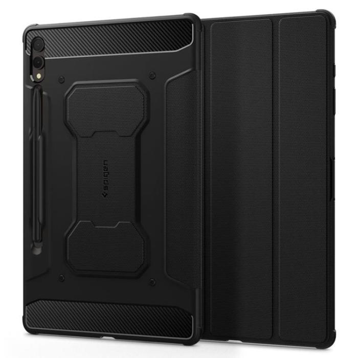 Spigen - Spigen Galaxy Tab S9 FE Plus Fodral Rugged Armor Pro - Svart