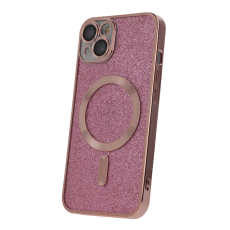 OEM - iPhone 15 Plus Mobilskal MagSafe Glitter Chrome - Rosa