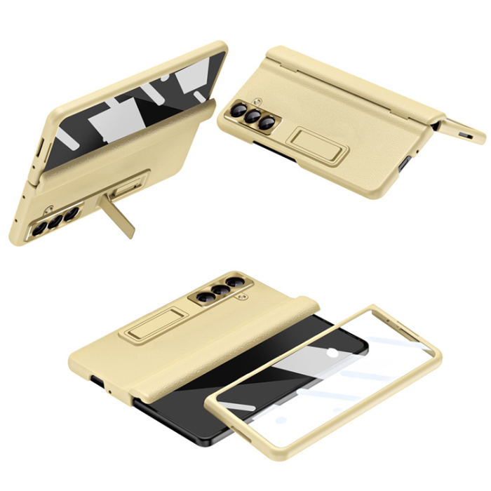 A-One Brand - Galaxy Z Fold 7 Mobilskal Kickstand - Guld