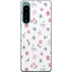 iSecrets - Mobilskal till Sony Xperia 5 IV med Blommor och fj&auml;rillar