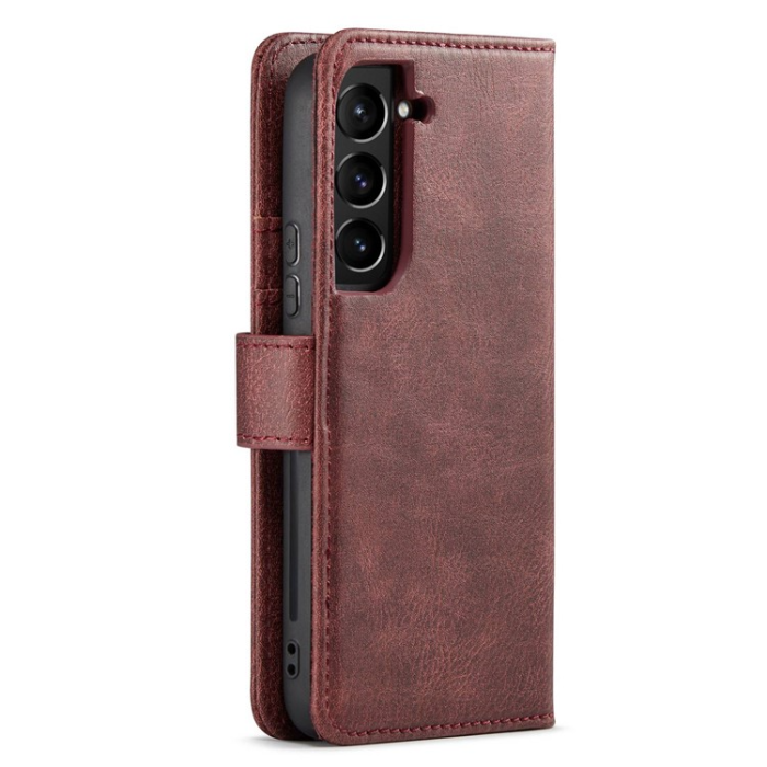 DG.MING - DG.MING Galaxy S23 Plånboksfodral 2in1 Äkta Läder - Röd