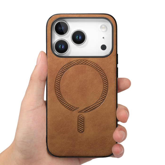 A-One Brand - iPhone 17 Pro Mobilskal MagSafe Skin-touch - Brun
