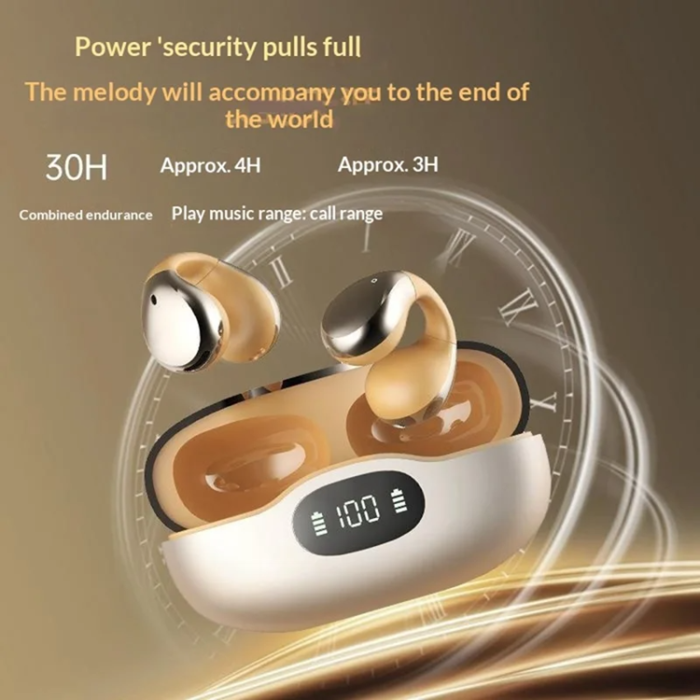 ERAZER - ERAZER In-Ear Hörlurar Bluetooth EX05 Clip-On - Iron Grå