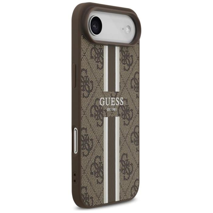 Guess - Guess iPhone 17 Air Mobilskal MagSafe 4G Printed Stripes - Brun