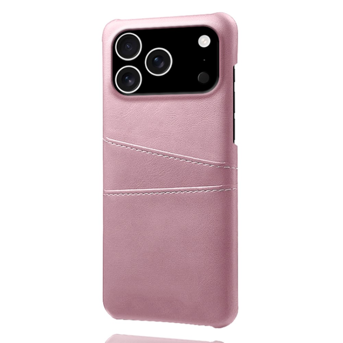 A-One Brand - iPhone 17 Pro Max Mobilskal Korthållare Dual - Roséguld