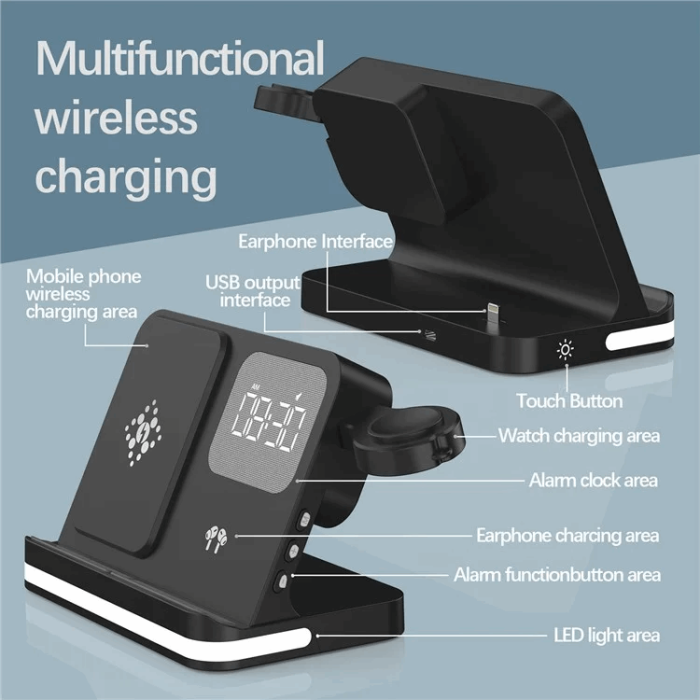 OEM - 3-in-1 Trådlös Laddare 15W Samsung Galaxy - Buds - Watch -