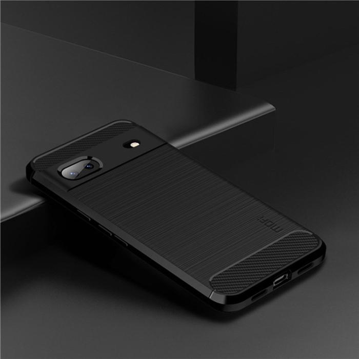 Mofi - Mofi Google Pixel 6a Skal Carbon Fiber Brushed - Svart