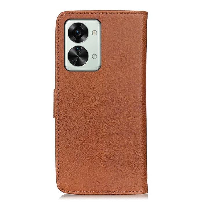 KHAZNEH - KHAZNEH OnePlus Nord 2T 5G Plånboksfodral Shockproof - Brun
