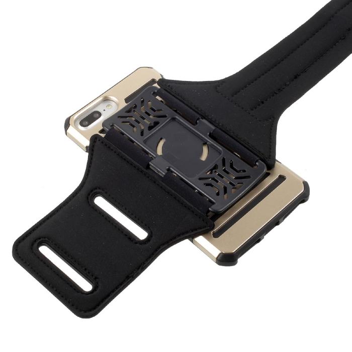 UTGATT5 - 2-In-1 Skal + Sportarmband till iPhone 7 Plus - Gold
