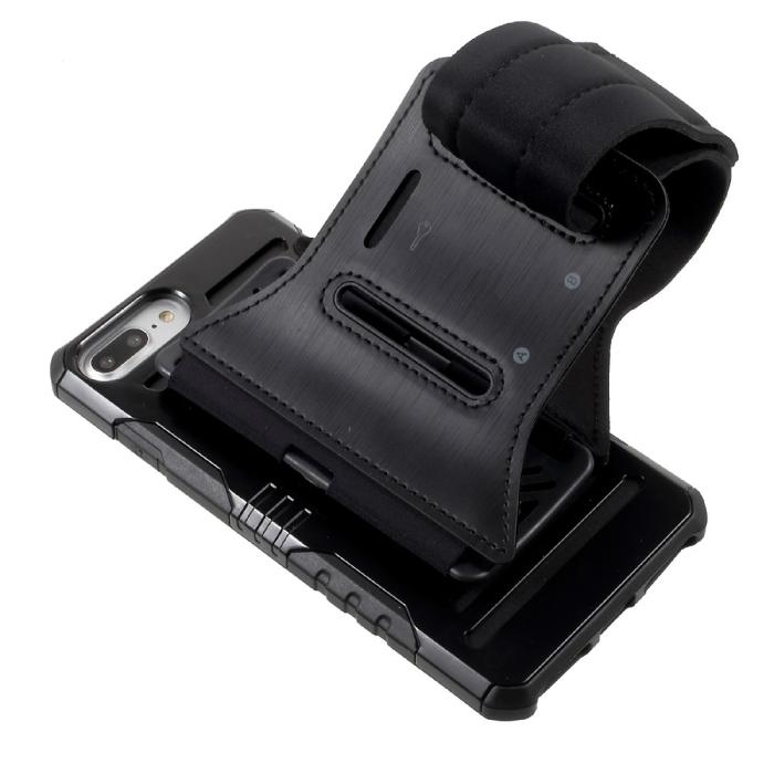 OEM - 2-In-1 Skal + Sportarmband till iPhone 7 Plus - Svart