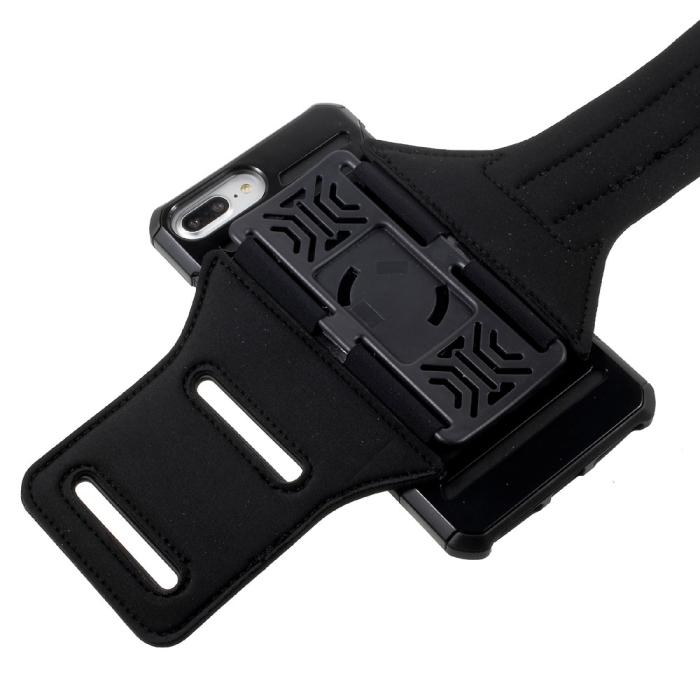 OEM - 2-In-1 Skal + Sportarmband till iPhone 7 Plus - Svart