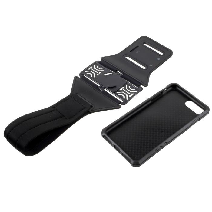 OEM - 2-In-1 Skal + Sportarmband till iPhone 7 Plus - Svart