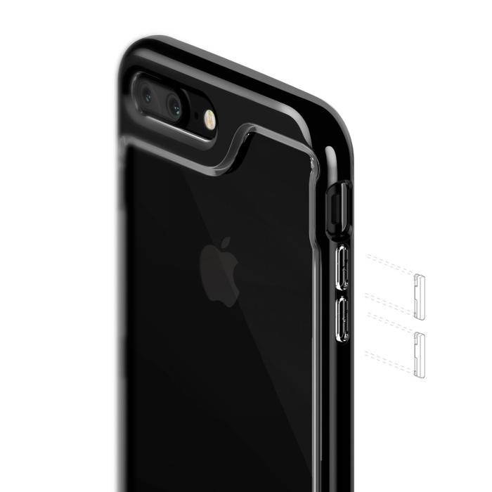Caseology - Caseology Skyfall Skal till Apple iPhone 7 Plus - Jet Black