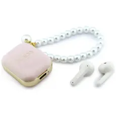 Guess - Guess TWS In-Ear H&ouml;rlurar Pearl Strap - Rosa