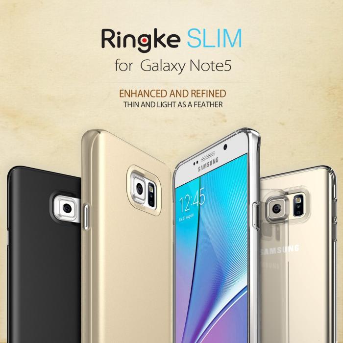 Rearth - Ringke Slim Skal till Samsung Galaxy Note 5 - Crystal